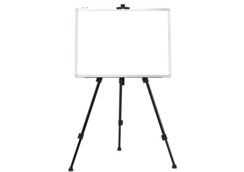 Tablica Magnetyczna Wielofunkcyjna Flipchart Na Trójnogu Biała 70x100cm