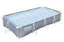 Basen Stelażowy Prostokątny Szary 366 x 201 x 66 cm Bestway 561FV