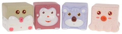 Zestaw Kostek Sensorycznych Zwierzątka 12el.