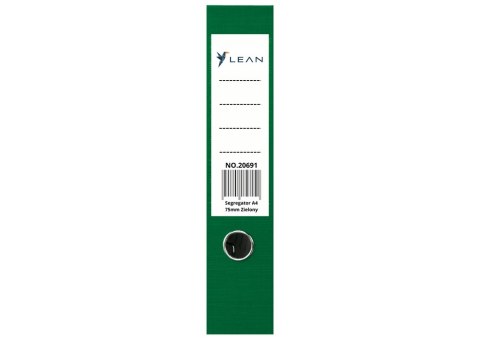 Segregator Na Dokumenty A4/75mm Okucie Mechanizm Dźwigniowy Zielony