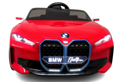 BMW i4 Czerwony Auto na akumulator EVA Skóra pilot