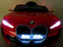 BMW i4 Czerwony Auto na akumulator EVA Skóra pilot