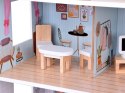 Uroczy domek z meblami Stylowa Drewniana Willa dla Lalek ZA5368