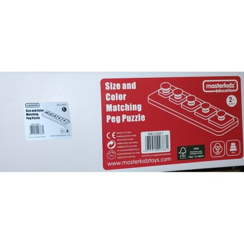 MASTERKIDZ Układanka Nauka Rozmiarów i Kolorów