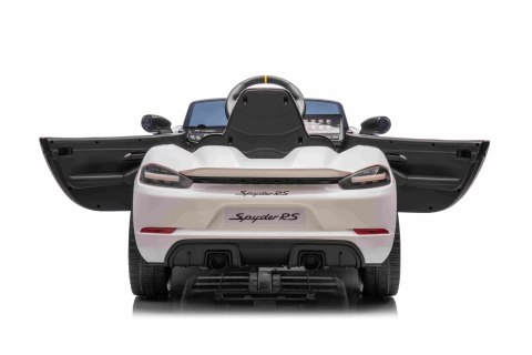 Pojazd Porsche Spyder RS 718 Biały sportowy samochód