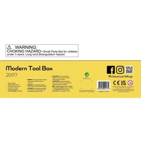 CLASSIC WORLD Drewniany Zestaw Narzędzi Skrzynka 15 el.