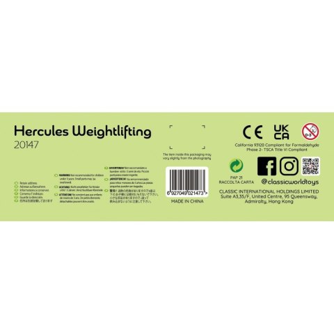 CLASSIC WORLD Waga Równoważnia Hercules dla Dzieci 7 el.