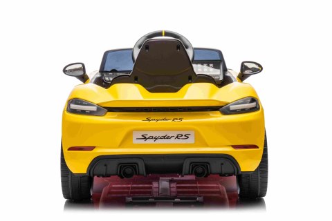 Pojazd Porsche Spyder RS 718 Żółty samochód sportowy