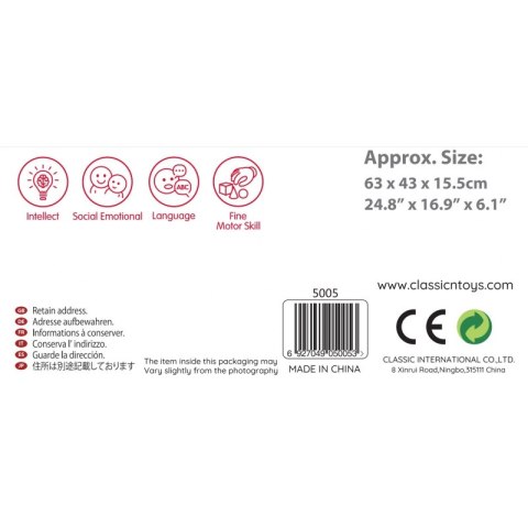 CLASSIC WORLD Drewniane Klocki Zbuduj Miasto