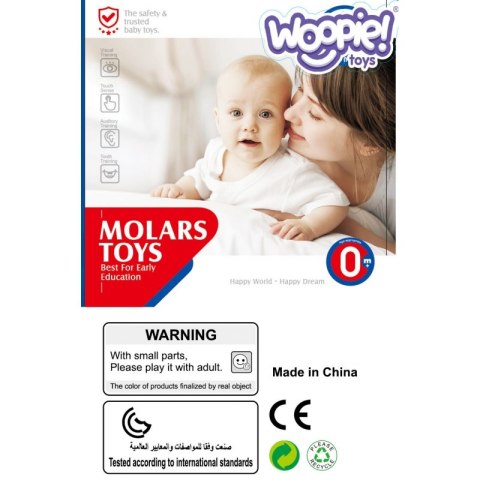 WOOPIE Zabawka Sensoryczna 2w1 Gryzak Grzechotka