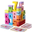 Drewniane Cyferki Nauka Matematyki Kostki do Gry Klocki Edukacyjne
