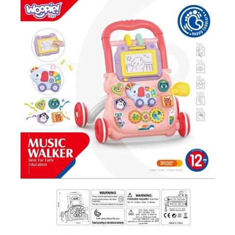 WOOPIE Interaktywny Chodzik Pchacz Muzyczny + Znikopis