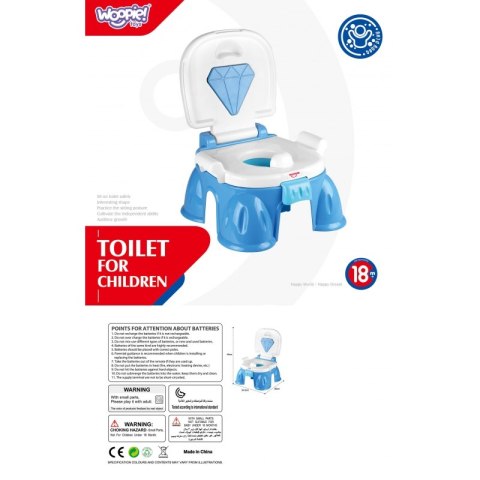 WOOPIE Pierwszy Nocnik dla Dziecka z Muzyką 3w1 Krzesełko Stopień