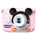 Aparat Cyfrowy Dla Dzieci Myszka Różowy 48Mpx HD 1080P