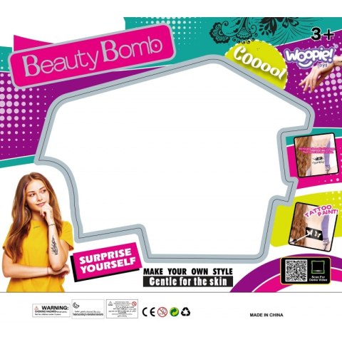 WOOPIE ART&FUN Zestaw do Malowania Brokat Doczepiane Włosy