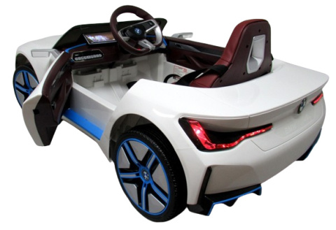 BMW i4 Biały Auto na akumulator EVA Skóra pilot