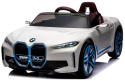 BMW i4 Biały Auto na akumulator EVA Skóra pilot