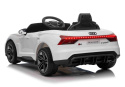 AUDI E-Tron GT Biały Auto na akumulator EVA Skóra pilot