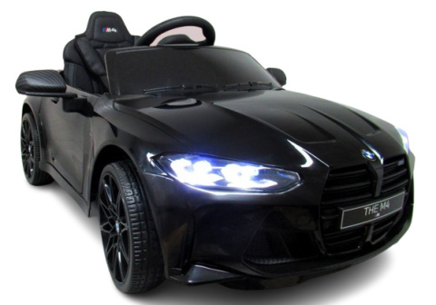BMW m4 Czarny Auto na akumulator EVA Skóra pilot
