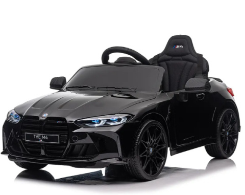 BMW m4 Czarny Auto na akumulator EVA Skóra pilot