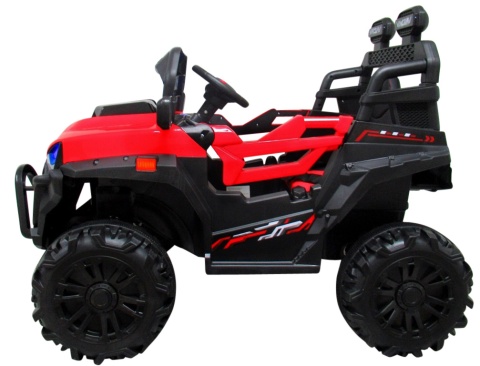 Buggy X8n Autko na akumulator, czerwony, fotelik z ekoskóry