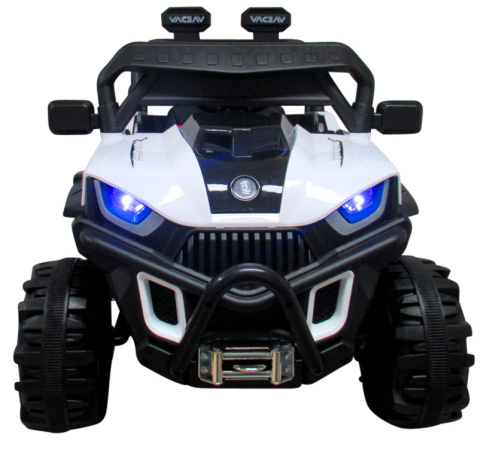 Buggy X8n biało-czarny, Autko na akumulator Miękki Fotelik