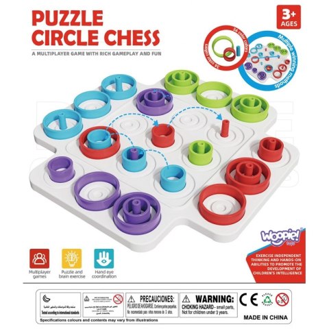 WOOPIE Strategiczna Gra Logiczna Trening Mózgu Kółko i Krzyżyk 36 el.