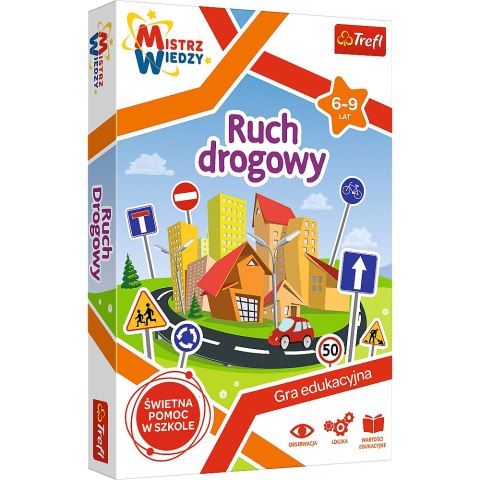 Gra dla dzieci Ruch drogowy Mistrz Wiedzy Trefl 01955