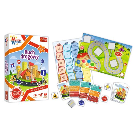 Gra dla dzieci Ruch drogowy Mistrz Wiedzy Trefl 01955