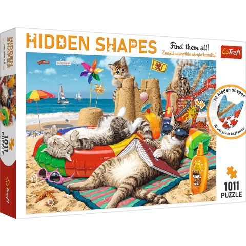 Puzzle Hidden Shapes - Kocie wakacje 10674