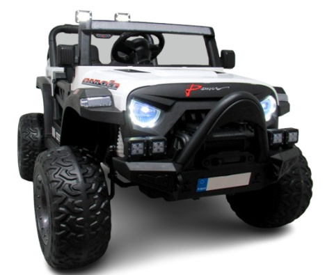 AUTO X16 R-SPORT BIAŁY Auto na akumulator EVA SKÓRA Pilot Akumulator litowo-jonowy