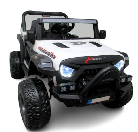 AUTO X16 R-SPORT BIAŁY Auto na akumulator EVA SKÓRA Pilot Akumulator litowo-jonowy