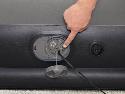 Bestway dmuchany Materac Tritech z wbudowaną pompką USB 152x203cm 671BU