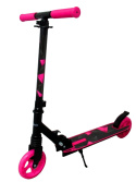Duża Hulajnoga H10 RÓŻOWO-CZARNA Składana R-Sport koła 145 mm do 100 kg