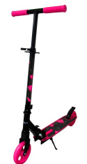 Duża Hulajnoga H10 RÓŻOWO-CZARNA Składana R-Sport koła 145 mm do 100 kg