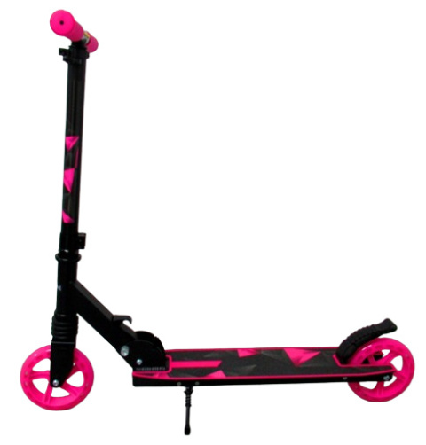 Duża Hulajnoga H10 RÓŻOWO-CZARNA Składana R-Sport koła 145 mm do 100 kg