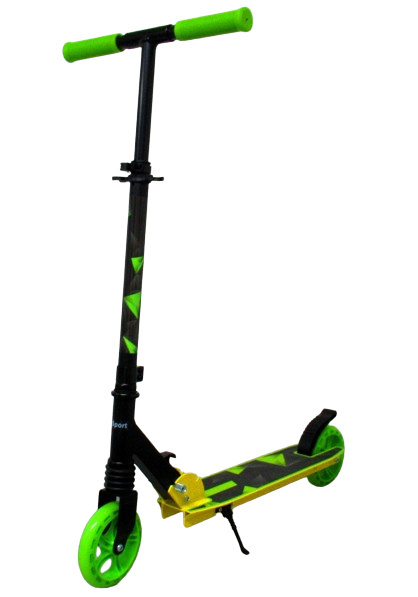 Duża Hulajnoga H10 ZIELONO-CZARNA Składana R-Sport koła 145 mm do 100 kg