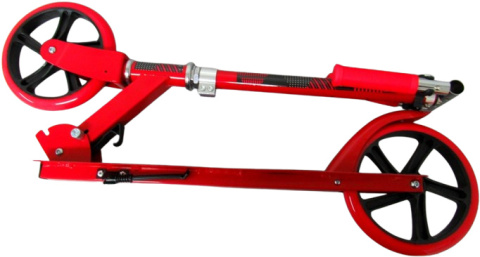 Duża Hulajnoga H4AA Czerwona Składana R-Sport koła 200 mm do 100 kg