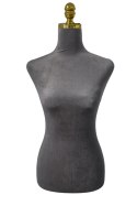 Manekin Krawiecki Szary welur do sklepu witryn Regulacja wysokości TORS Bituxx