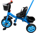 Rowerek Trójkołowy T8 niebieski z rączką Koła EVA Pchacz
