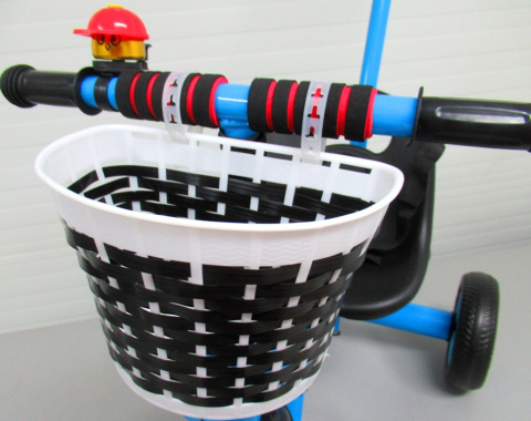 Rowerek Trójkołowy T8 niebieski z rączką Koła EVA Pchacz