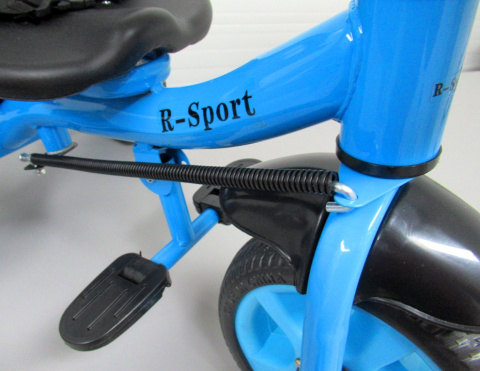 Rowerek Trójkołowy T8 niebieski z rączką Koła EVA Pchacz