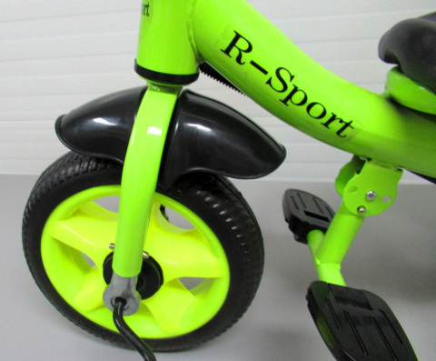 Rowerek Trójkołowy T8 zielony z rączką Koła EVA Pchacz