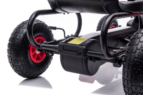 GOKART G8 CZERWONY, gokart dziecięcy, pompowane koła