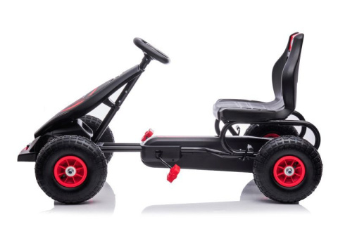 GOKART G8 CZERWONY, gokart dziecięcy, pompowane koła