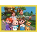Puzzle - 4w1 (12, 15, 20, 24) - Cocomelon - Poznaj bohaterów - Trefl 34647