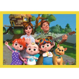 Puzzle - 4w1 (12, 15, 20, 24) - Cocomelon - Poznaj bohaterów - Trefl 34647