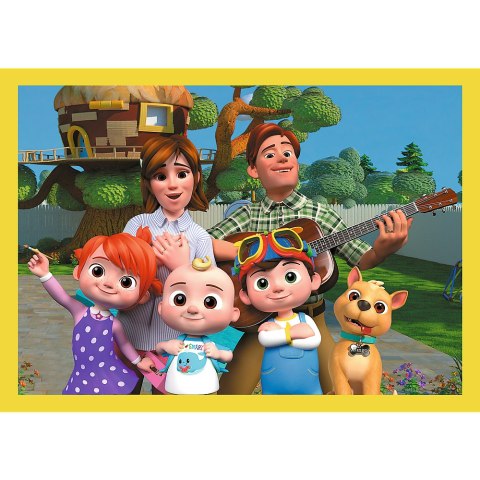 Puzzle - 4w1 (12, 15, 20, 24) - Cocomelon - Poznaj bohaterów - Trefl 34647