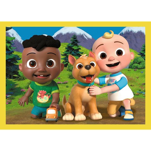 Puzzle - 4w1 (12, 15, 20, 24) - Cocomelon - Poznaj bohaterów - Trefl 34647