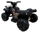 Quad J8AAA czarny na akumulator, quady dla dzieci muzyka światło